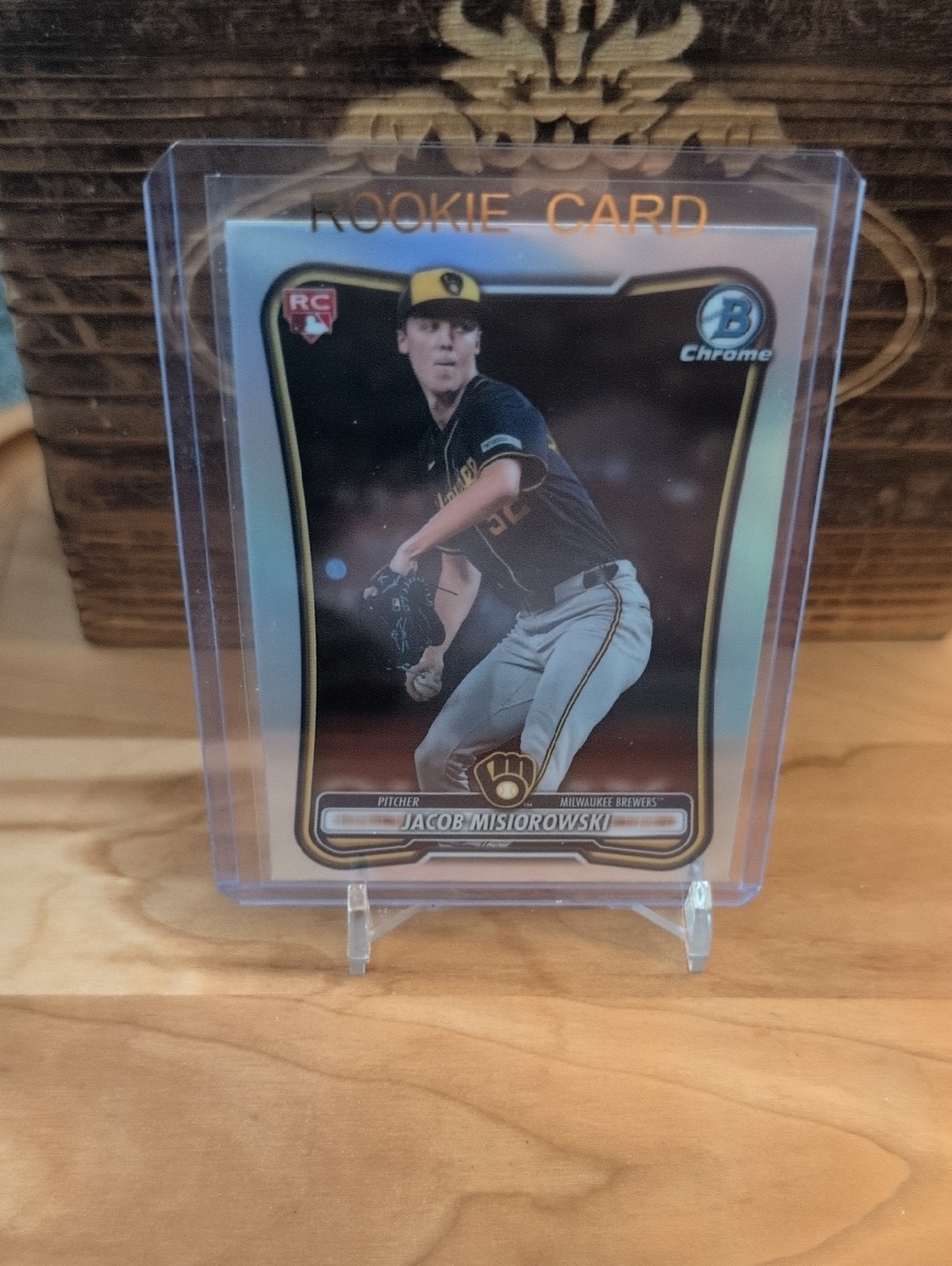 2026 Bowman Chrome Jacob Misiorowski "Red" Rookie Card Variation Brewers